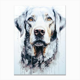 Furry Sentinel The Loyal Dog Canvas Print