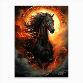 Black Horse 1 Canvas Print