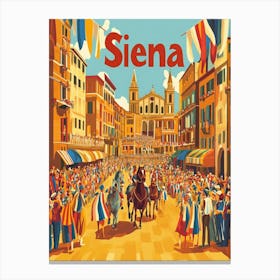 Aihrgdesign A 1970s Inspired Travel Poster For Siena Depictin A0f3b82c 2298 4d46 A465 Ef757b0390a3 1 Canvas Print