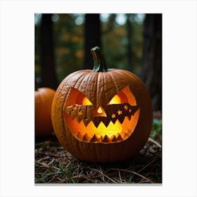 Halloween Pumpkins Canvas Print