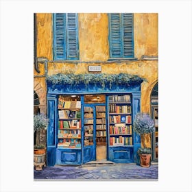 Florence Book Nook Bookshop 1 Canvas Print