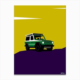 1987 Mercedes G Wagon - army pop green Canvas Print