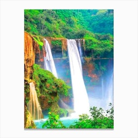 Nohsngithiang Falls, India Majestic, Beautiful & Classic Canvas Print