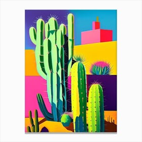 Trichocereus Cactus Modern Abstract Pop Canvas Print