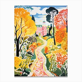 Giardino Di Boboli, Italy In Autumn Fall Illustration 0 Canvas Print