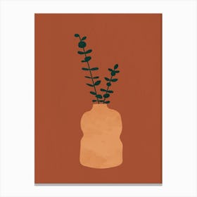 Plant In A Vase Canvas Print