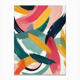 Abstract Brushstrokes 1 Canvas Print