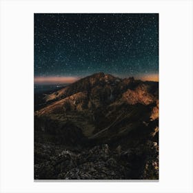 Night In The Mountains Canvas Print