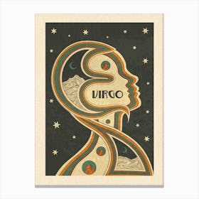 Virgo Zodiac Star Sign  Canvas Print