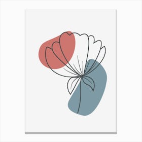 Floral Aesthetic Art Canvas Print