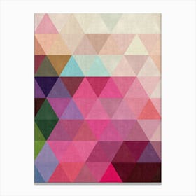 Harmonious composition of triangles 8 Canvas Print