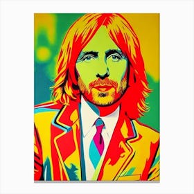 Tom Petty And The Heartbreakers Colourful Pop Art Canvas Print