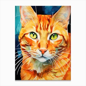 Orange Tabby Cat Canvas Print