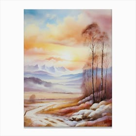 Landscape With Trees 1 Canvas Print