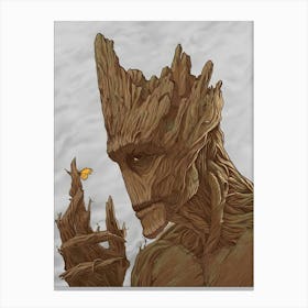 Guardians Of The Galaxy Groot Film Movie Canvas Print