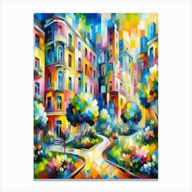 Colorful City Canvas Print