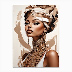 Beautiful African Woman Canvas Print Canvas Print
