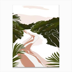 Road Through The Jungle Canvas Print