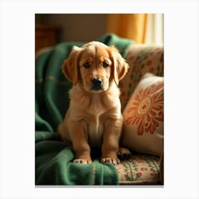 Golden Retriever Puppy Canvas Print