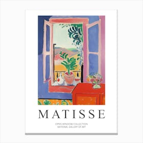 Henri Matisse Inspired The Open Window Collection Canvas Print