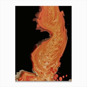 Orange Flames Canvas Print