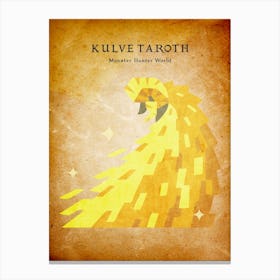 Kulve Taroth Vintage Canvas Print