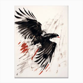 Eagle in Ink Canvas Print