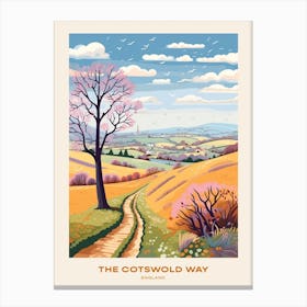 The Cotswold Way England 2 Hike Poster Canvas Print