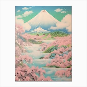 Mount Fuji In Fuji Hakone Izu National Park, Japanese Landscape 4 Canvas Print