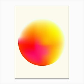 Abstarct Sphere Yellow And Orange 1 Canvas Print