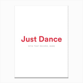 Just Dance Canvas Print