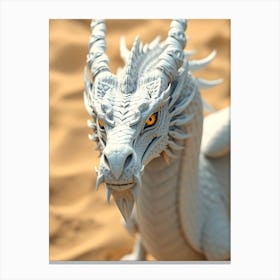 White Dragon Canvas Print