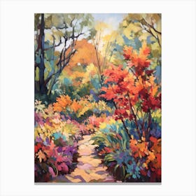 Autumn Gardens Painting Harry P Leu Gardens Usa 3 Canvas Print