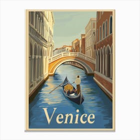 Aihrgdesign A Mid Century Modern Travel Poster For Venice Sho 9a6a3e9c E5a6 4773 9130 092e658a93ac 3 Canvas Print