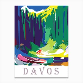 Davos In Summer, Switzerland Canvas Print