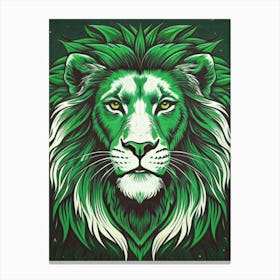 Green Lion King Canvas Print