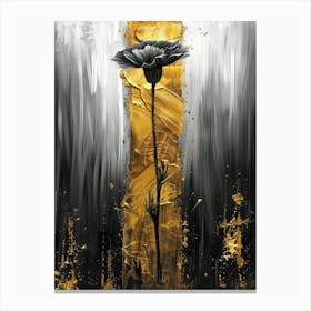 Black And Gold 108 Canvas Print