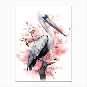 Pelican bird Canvas Print