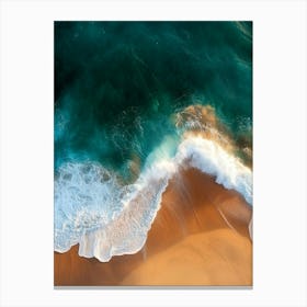 Aerial View Of A Beach 19 Canvas Print