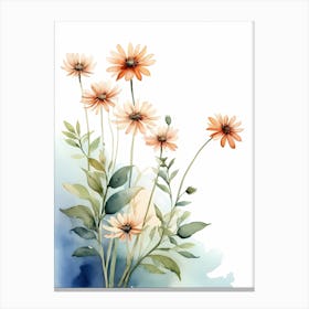 Flowers Watercolor Painting (24) Canvas Print