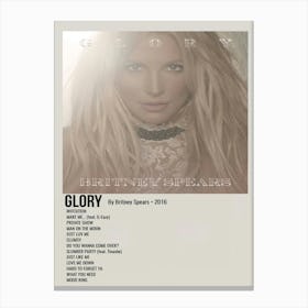 Glory By Britney Spears 2016 Canvas Print