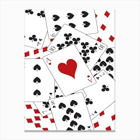 Poker Cards Canvas Print