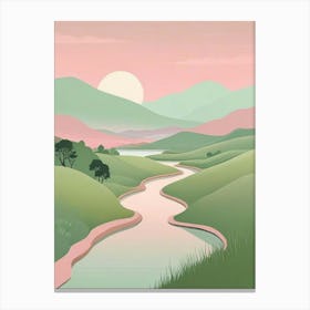 Serene Landscape Art Print (4) Canvas Print