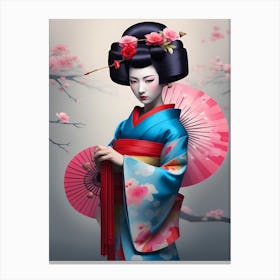 Geisha 50 Canvas Print