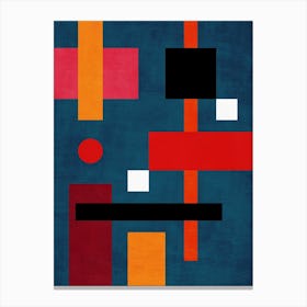 Geo Bauhaus B Canvas Print