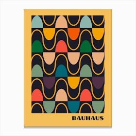 Bauhaus Yellow Exhibition 7 Canvas Print