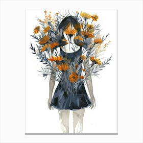 Flower Girl 13 Canvas Print