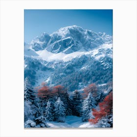 Snowy Mountains Canvas Print