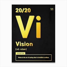 Vi Vision 1 Canvas Print