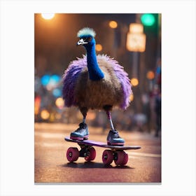 80 S Emu Wearin 1 Canvas Print